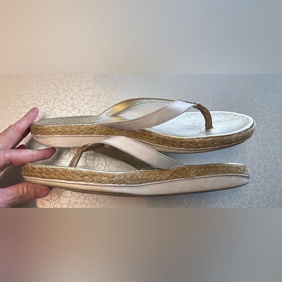 Tommy Bahama | ladies Relaxology lonna Leather Flip Flops. Size: 11 - Picture 4 of 16